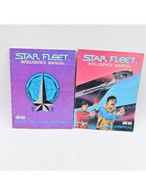 FASA Star Trek RPG Star Fleet Intelligence Manual 2 Book Set Complete 1987 VTG